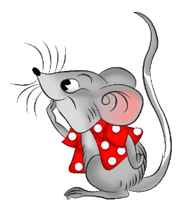 a cute mouse with a bow
